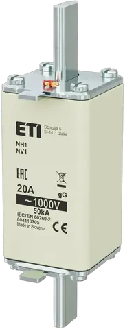 Obrázek NH1/85 gG 20A/1000V