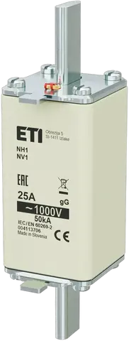 Obrázek NH1/85 gG 25A/1000V