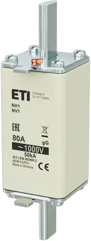 Obrázek NH1/85 gG 80A/1000V