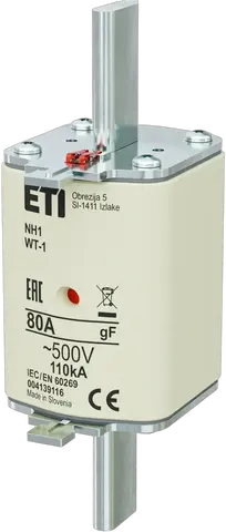 NH1 gF 80A/500V