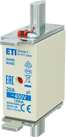 NH000 gG 20A/400V
