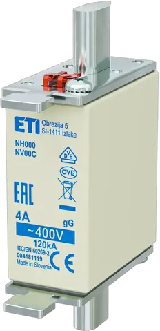 NH000 gG 4A/400V korr.