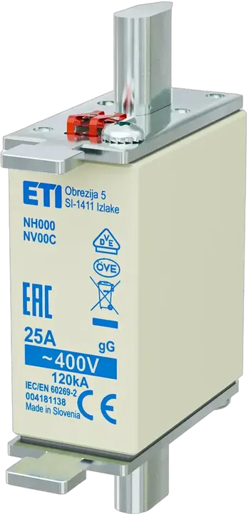 Obrázek NH000 gG 25A/400V korr.