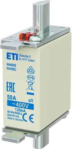 NH000 gG 50A/400V korr.