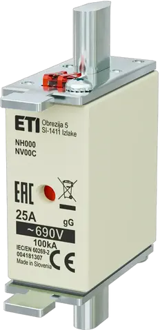 NH000 gG 25A/690V