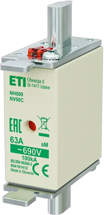 Obrázek NH000 aM 63A/690V