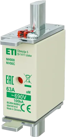 NH000 aM 63A/690V