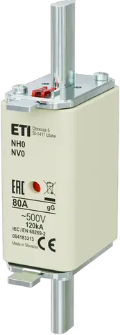 NH0 gG 80A/500V