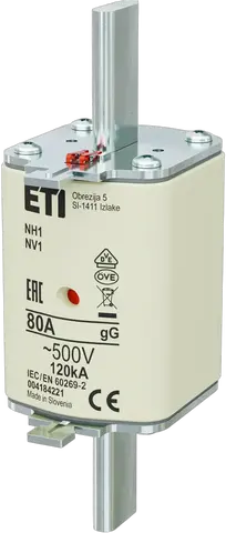 NH1 gG 80A/500V