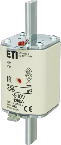 NH1 gG 25A/500V
