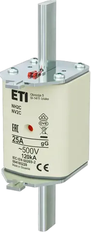 NH2C gG 25A/500V