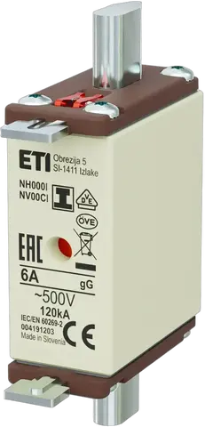 NH000/I gG 6A/500V