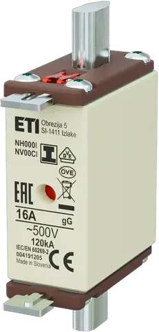 NH000/I gG 16A/500V