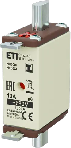 NH000/I gG 10A/690V