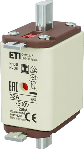 NH00/I gG 32A/500V