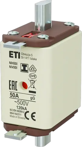 NH00/I gG 50A/500V