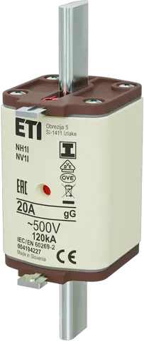 NH1/I gG 20A/500V