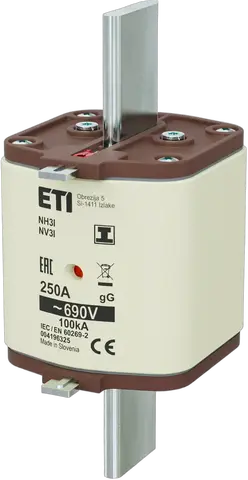 NH3/I gG 250A/690V