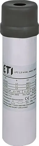 Obrázek LPC 2,5 kVAr, 440V, 50Hz