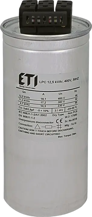 Obrázek LPC 12.5 kVAr, 400V, 50Hz