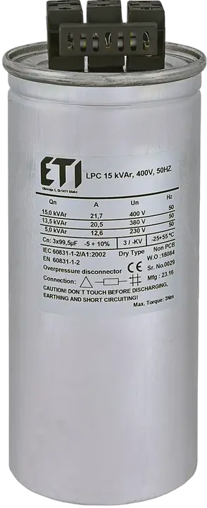 Obrázek LPC 15 kVAr, 400V, 50Hz
