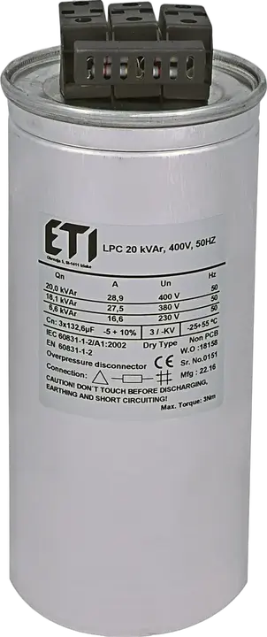 Obrázek LPC 20 kVAr, 400V, 50Hz