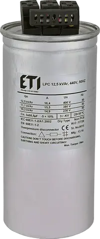 LPC 12,5 kVAr, 440V, 50Hz