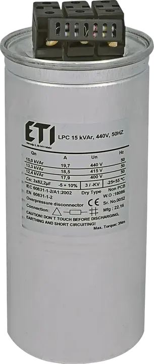 Obrázek LPC 15 kVAr, 440V, 50Hz