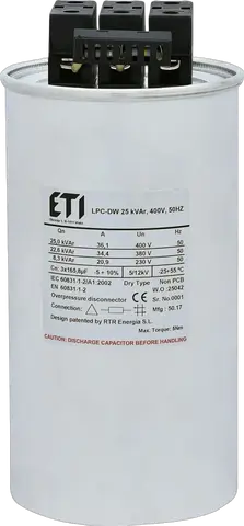 LPC-DW 25 kVAr, 400V, 50HZ