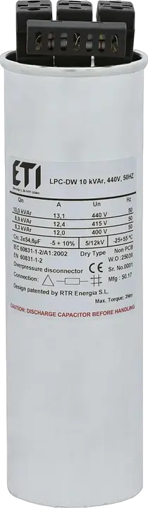 Obrázek LPC-DW 10 kVAr, 440V, 50HZ