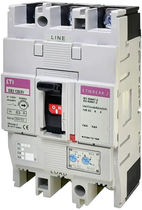 Obrázek EB2 125/3V 63A 3p 1100V