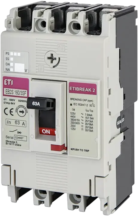 Obrázek EB2S 160/3SF 63A 3p