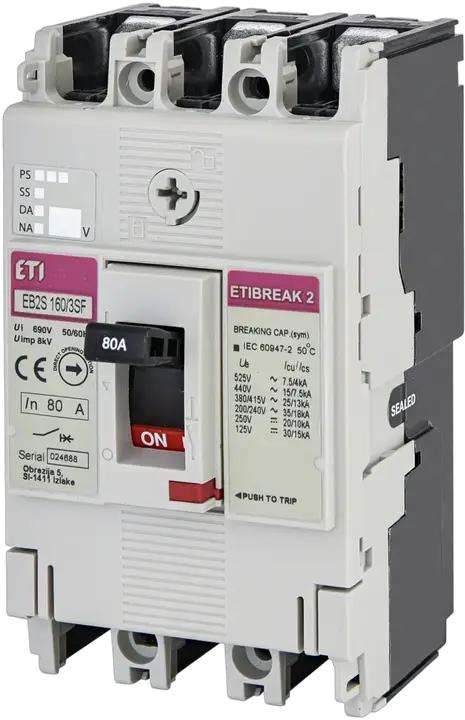 Obrázek EB2S 160/3SF 80A 3p