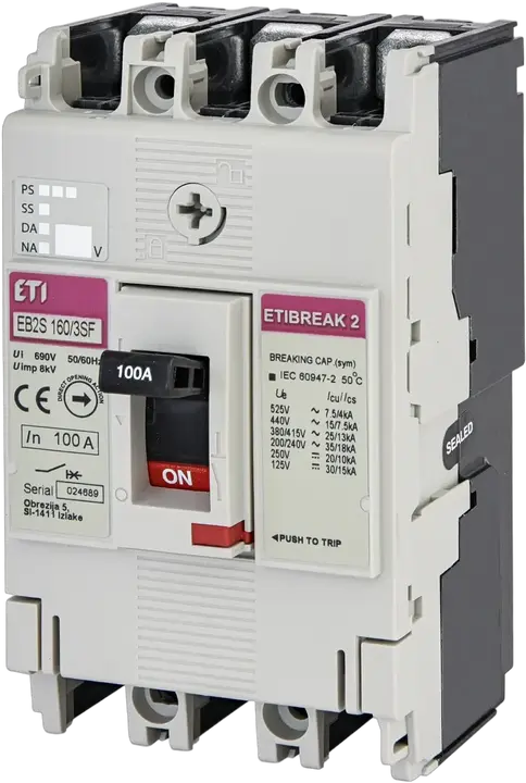 Obrázek EB2S 160/3SF 100A 3p