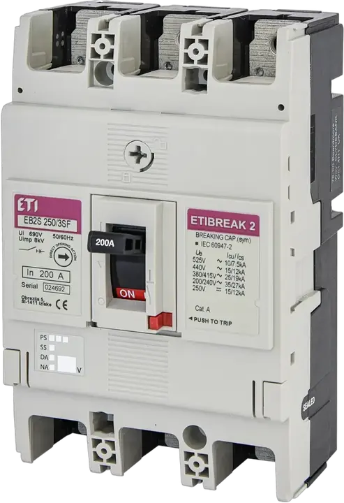 Obrázek EB2S 250/3SF 200A 3p