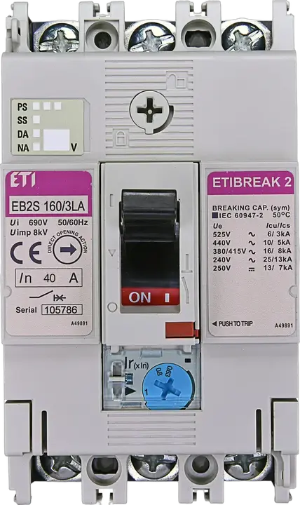 Obrázek EB2S 160/3LA 40A 3p