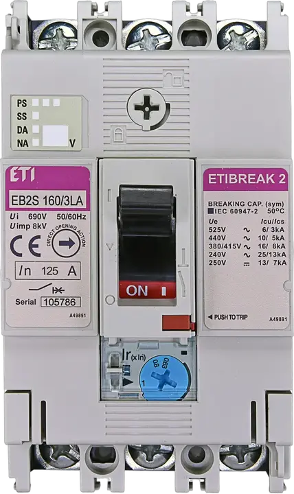 Obrázek EB2S 160/3LA 125A 3p