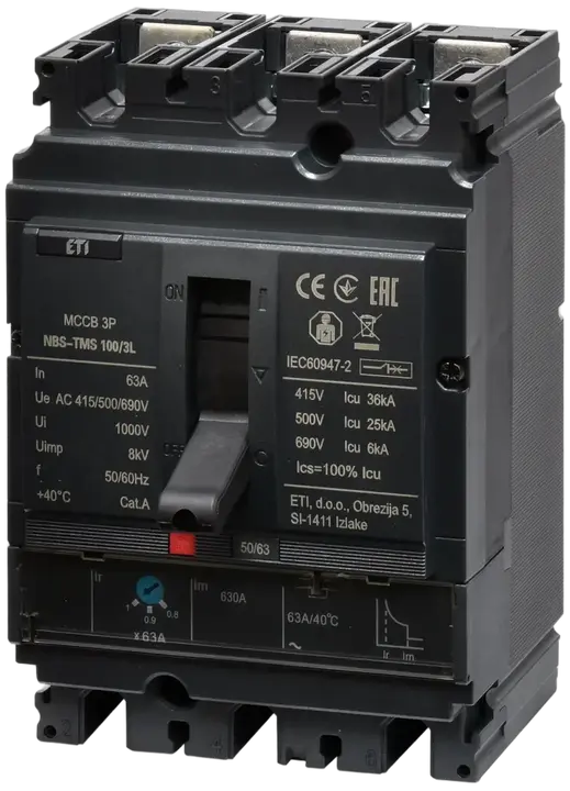 Obrázek NBS-TMS 100/3L  63A 3P