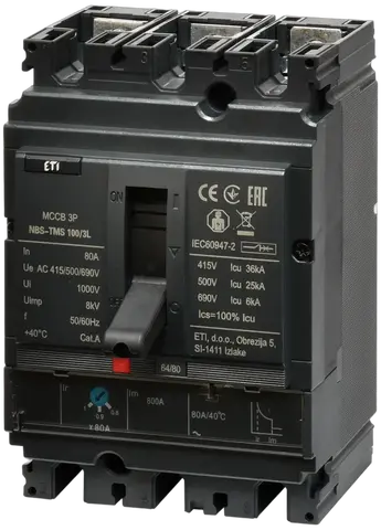 Obrázek NBS-TMS 100/3L  80A 3P