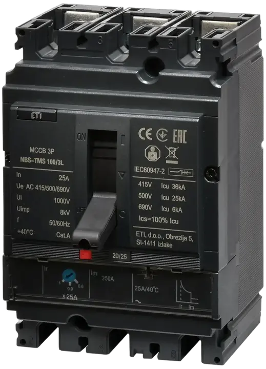 Obrázek NBS-TMS 100/3L  25A 3P