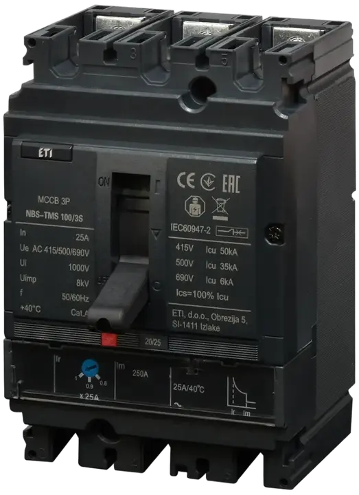 Obrázek NBS-TMS 100/3S  25A 3P