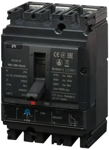 Obrázek NBS-TMS 100/3S  25A 3P