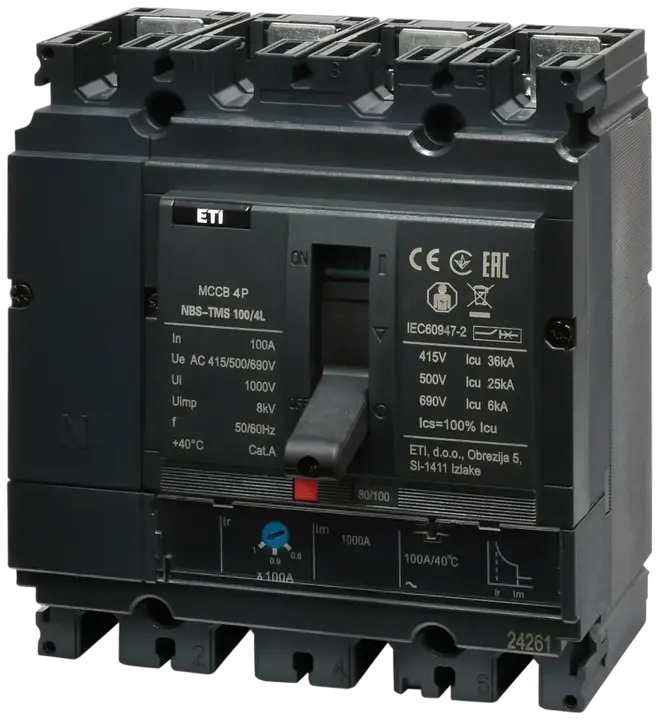 Obrázek NBS-TMS 100/4S  20A 4P