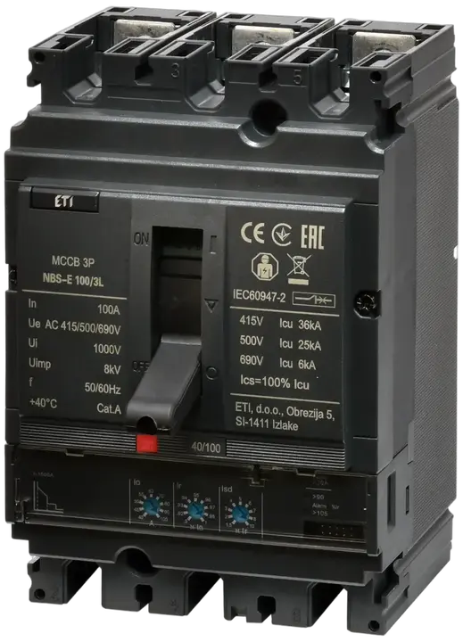 Obrázek NBS-E 100/3L 100A 3P