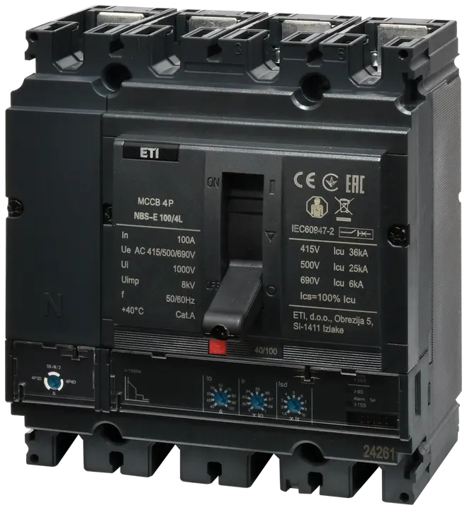 Obrázek NBS-E 100/4L 100A 4P