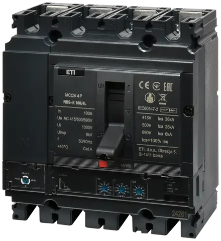 NBS-E 100/4L 100A 4P