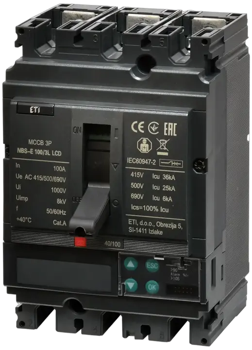 Obrázek NBS-E 100/3L LCD 100A 3P