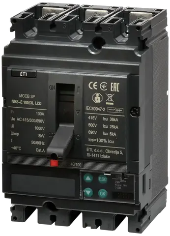 NBS-E 100/3L LCD 100A 3P