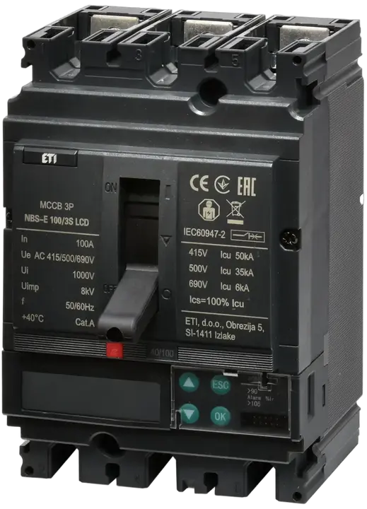 Obrázek NBS-E 100/3S LCD 100A 3P