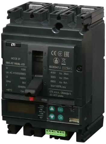 NBS-EC 100/3L LCD 100A 3P